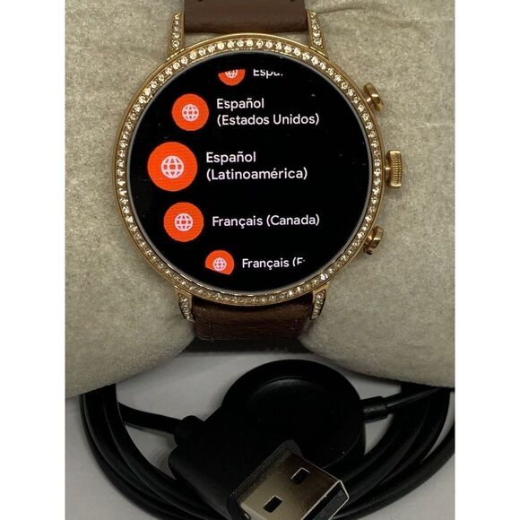 Fossil Gen 4 Authentic Digital Dial Smart Watch Custom Band FTW6015 ZA286 - Picture 2 of 12
